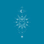 Capricorn Doodle-None-Fleece-Blanket-MaxoArt