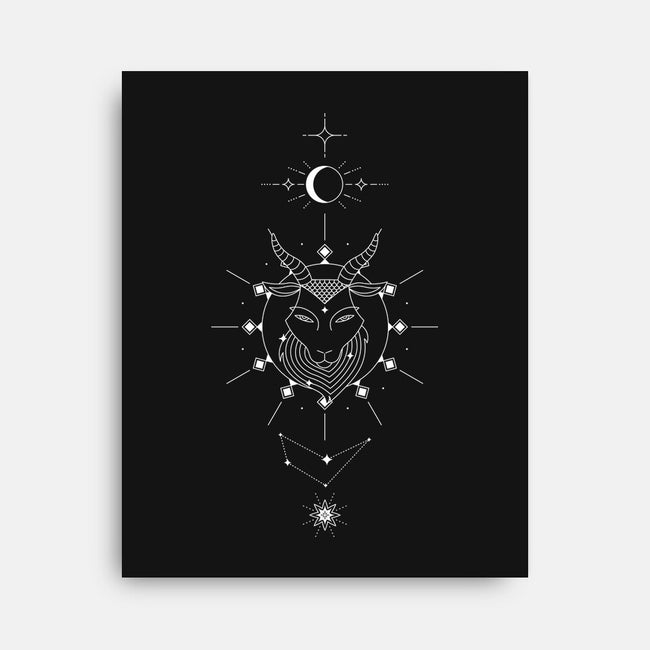 Capricorn Doodle-None-Stretched-Canvas-MaxoArt