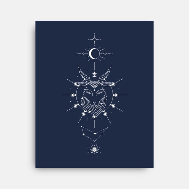Capricorn Doodle-None-Stretched-Canvas-MaxoArt