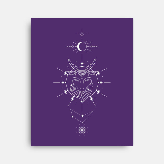 Capricorn Doodle-None-Stretched-Canvas-MaxoArt