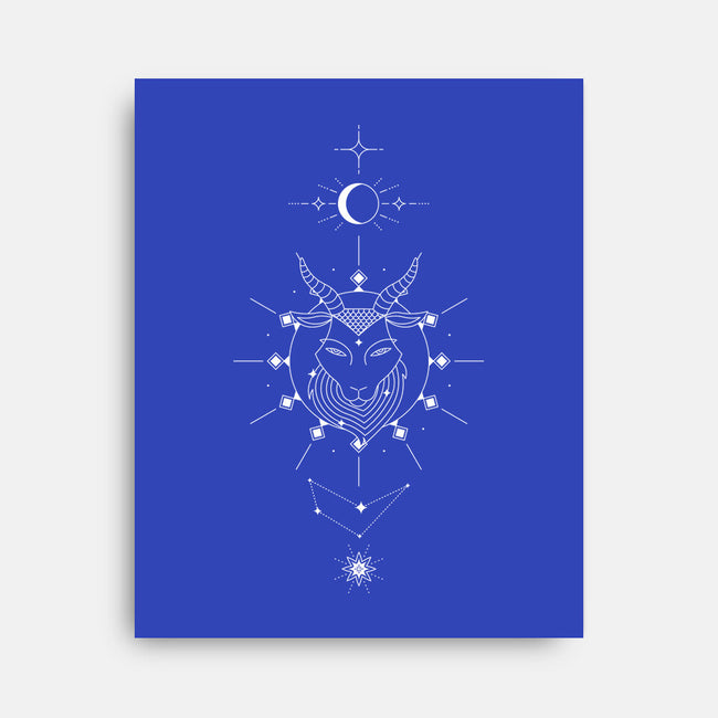 Capricorn Doodle-None-Stretched-Canvas-MaxoArt
