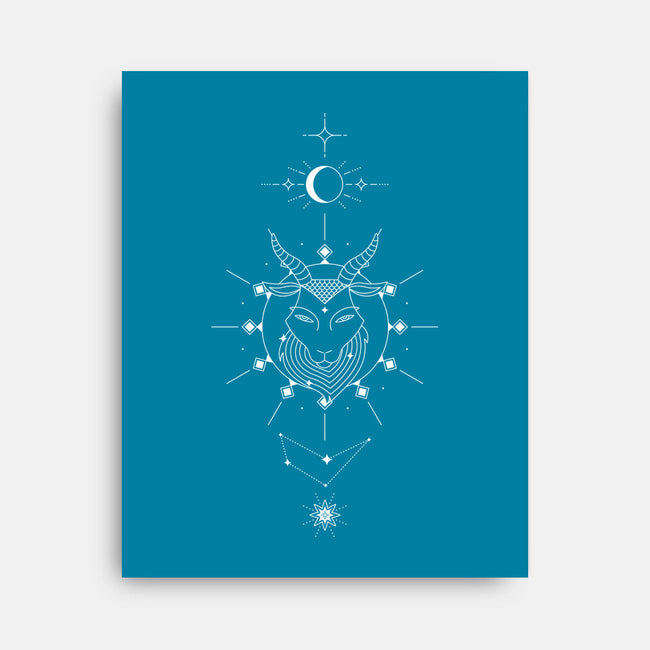 Capricorn Doodle-None-Stretched-Canvas-MaxoArt