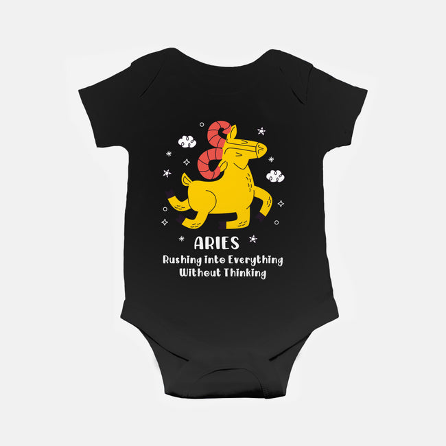 Rushing Into Everything-Baby-Basic-Onesie-MaxoArt