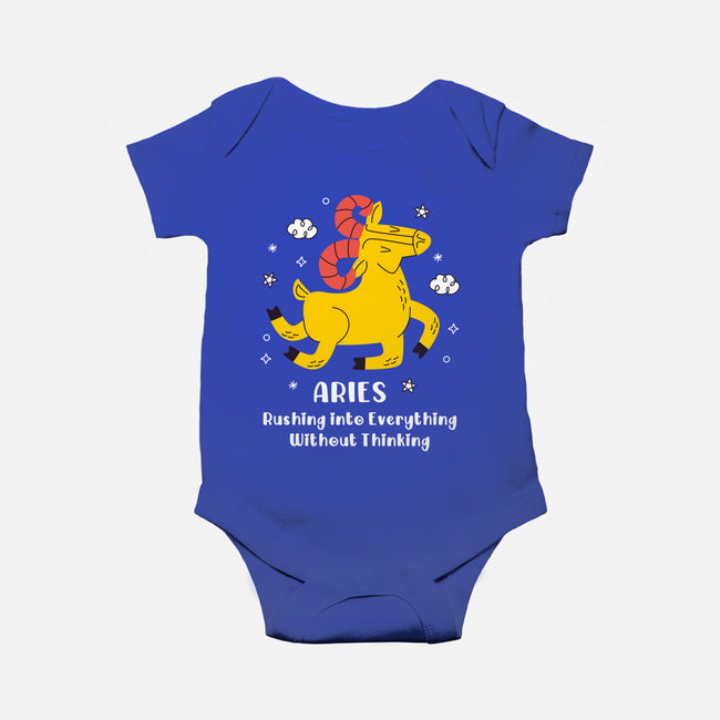 Rushing Into Everything-Baby-Basic-Onesie-MaxoArt