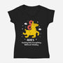 Rushing Into Everything-Womens-V-Neck-Tee-MaxoArt