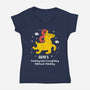 Rushing Into Everything-Womens-V-Neck-Tee-MaxoArt