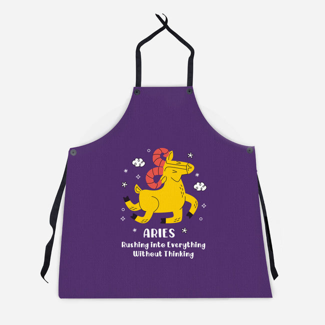 Rushing Into Everything-Unisex-Kitchen-Apron-MaxoArt
