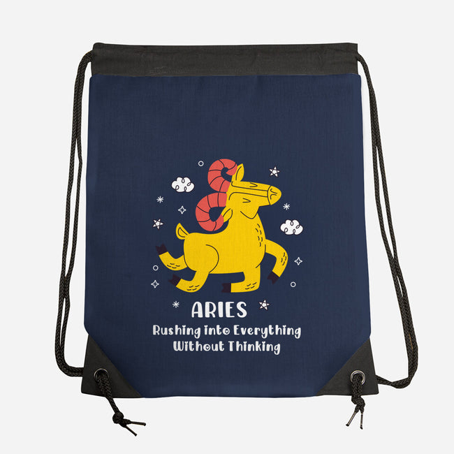 Rushing Into Everything-None-Drawstring-Bag-MaxoArt