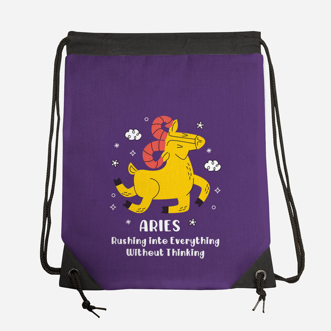Rushing Into Everything-None-Drawstring-Bag-MaxoArt