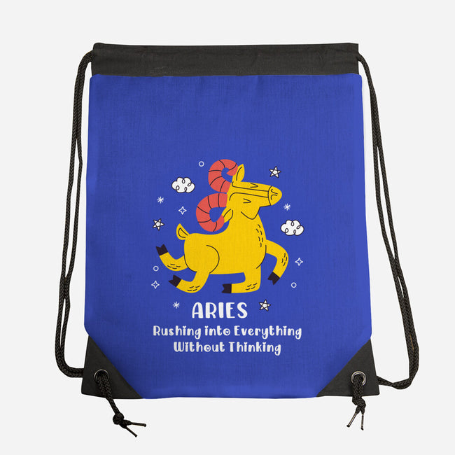 Rushing Into Everything-None-Drawstring-Bag-MaxoArt