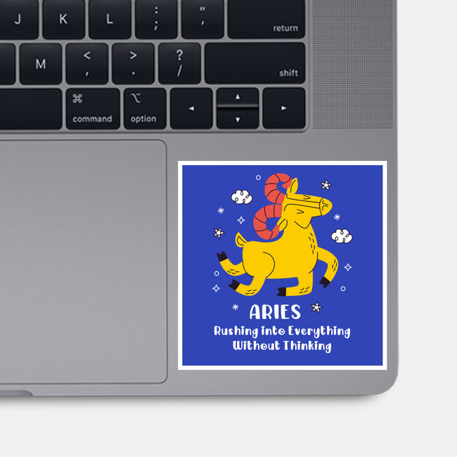 Rushing Into Everything-None-Glossy-Sticker-MaxoArt