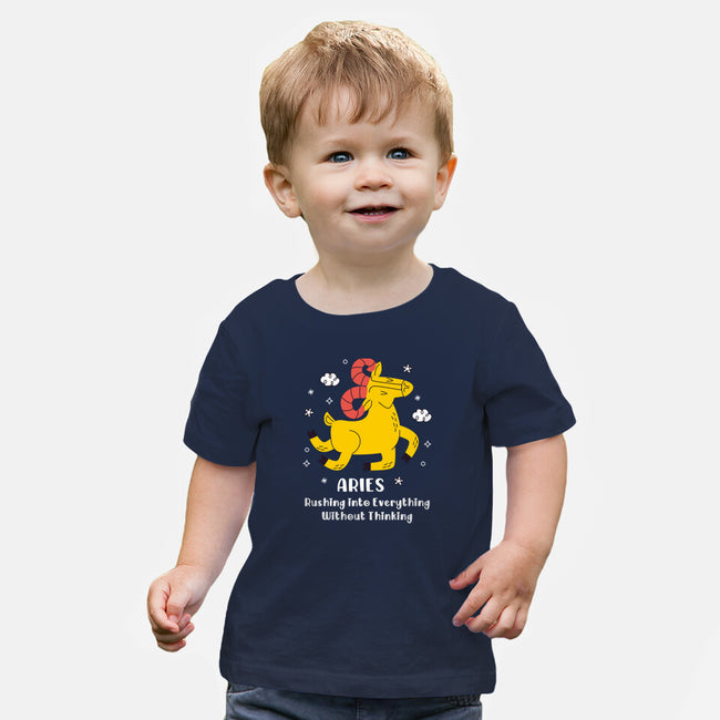 Rushing Into Everything-Baby-Basic-Tee-MaxoArt