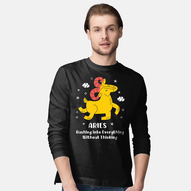 Rushing Into Everything-Mens-Long Sleeved-Tee-MaxoArt