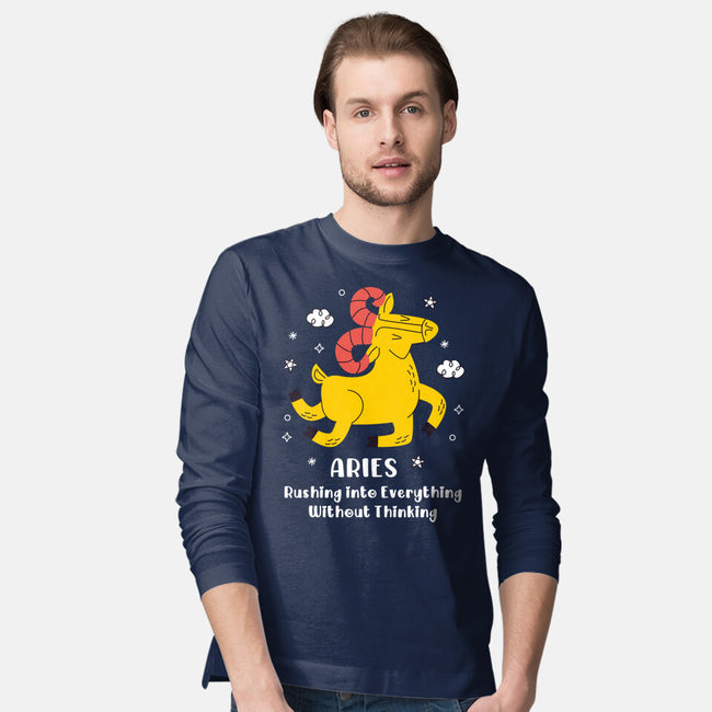 Rushing Into Everything-Mens-Long Sleeved-Tee-MaxoArt