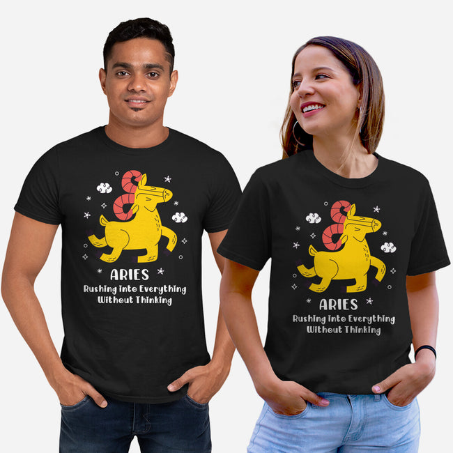 Rushing Into Everything-Unisex-Basic-Tee-MaxoArt