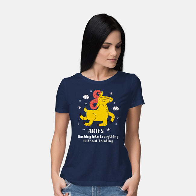 Rushing Into Everything-Womens-Basic-Tee-MaxoArt