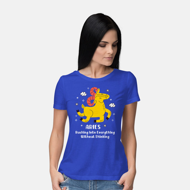 Rushing Into Everything-Womens-Basic-Tee-MaxoArt