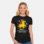 Rushing Into Everything-Womens-Fitted-Tee-MaxoArt