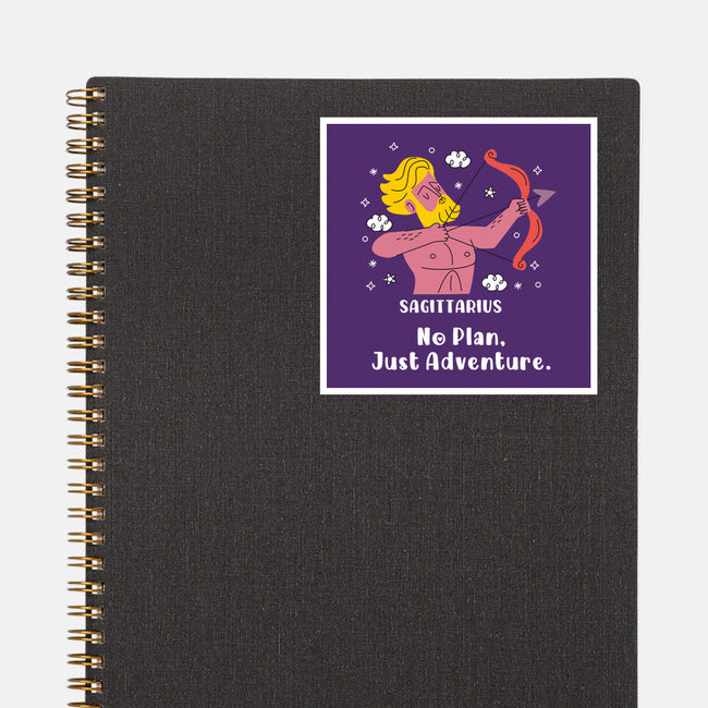 No Plan Just Adventure Zodiac-None-Glossy-Sticker-MaxoArt