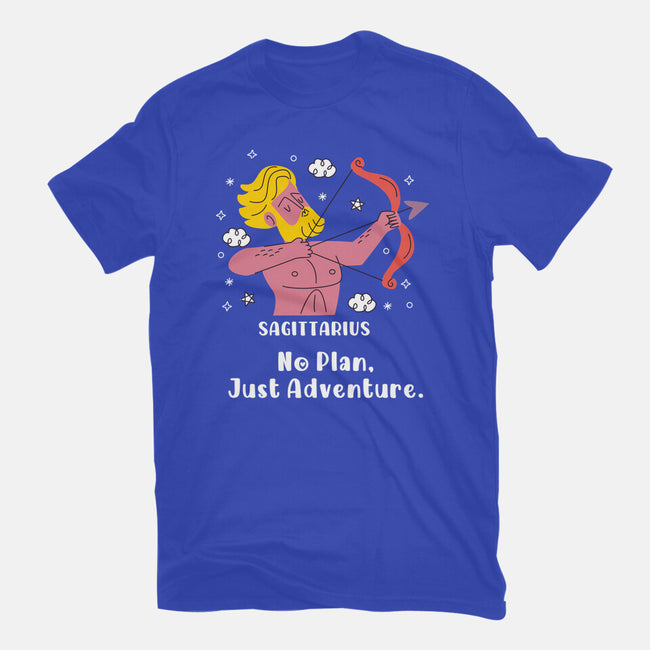No Plan Just Adventure Zodiac-Unisex-Basic-Tee-MaxoArt