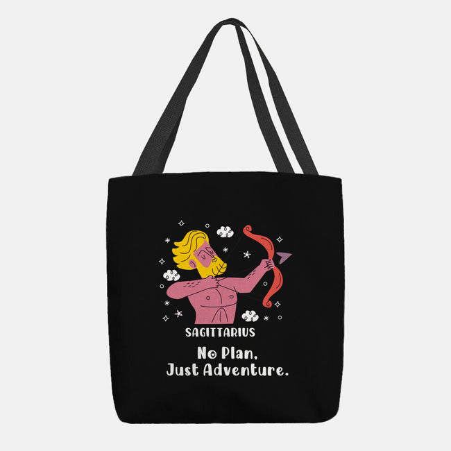 No Plan Just Adventure Zodiac-None-Basic Tote-Bag-MaxoArt