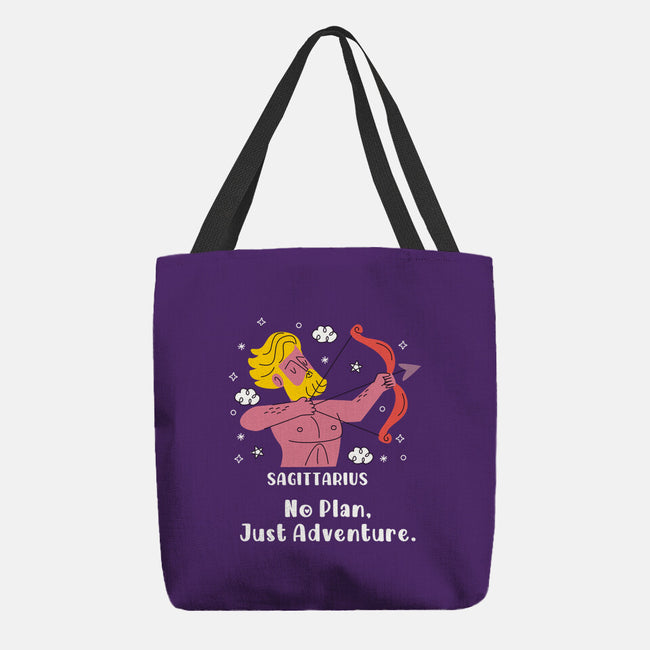 No Plan Just Adventure Zodiac-None-Basic Tote-Bag-MaxoArt