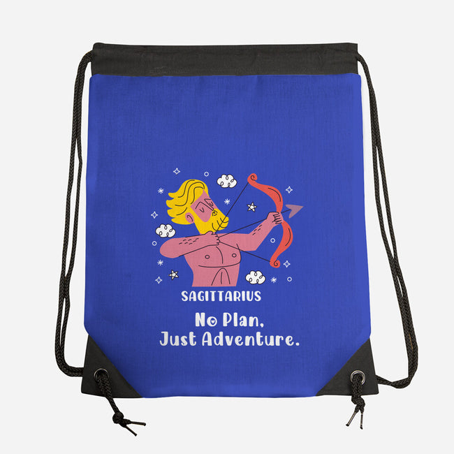 No Plan Just Adventure Zodiac-None-Drawstring-Bag-MaxoArt