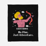 No Plan Just Adventure Zodiac-None-Fleece-Blanket-MaxoArt