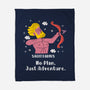 No Plan Just Adventure Zodiac-None-Fleece-Blanket-MaxoArt