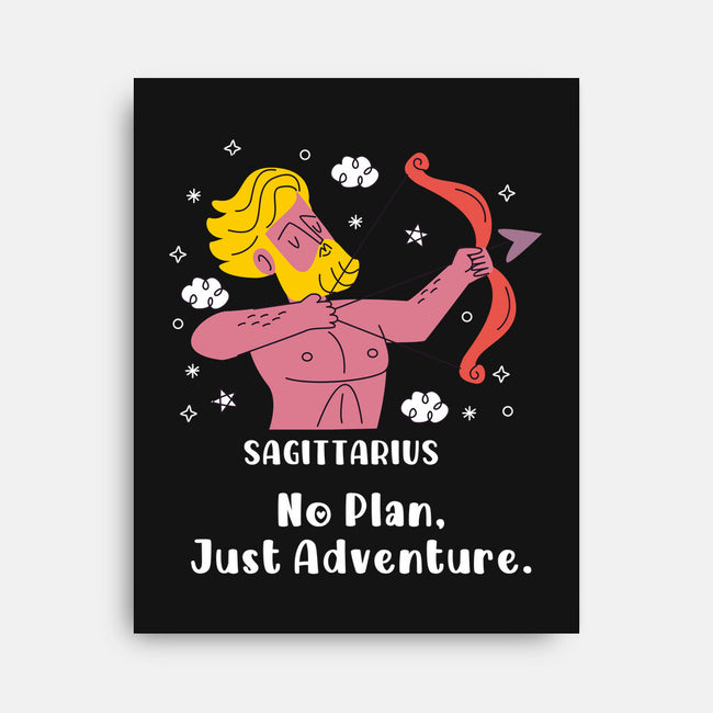 No Plan Just Adventure Zodiac-None-Stretched-Canvas-MaxoArt