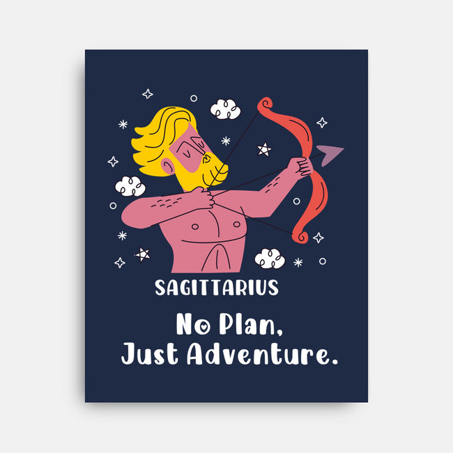 No Plan Just Adventure Zodiac-None-Stretched-Canvas-MaxoArt