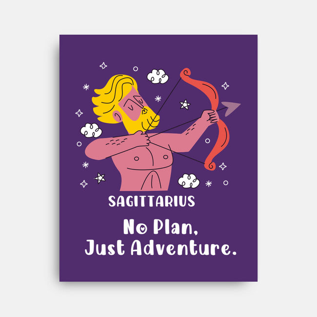 No Plan Just Adventure Zodiac-None-Stretched-Canvas-MaxoArt