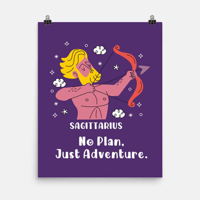 No Plan Just Adventure Zodiac-None-Matte-Poster-MaxoArt