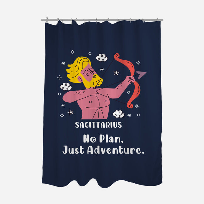 No Plan Just Adventure Zodiac-None-Polyester-Shower Curtain-MaxoArt