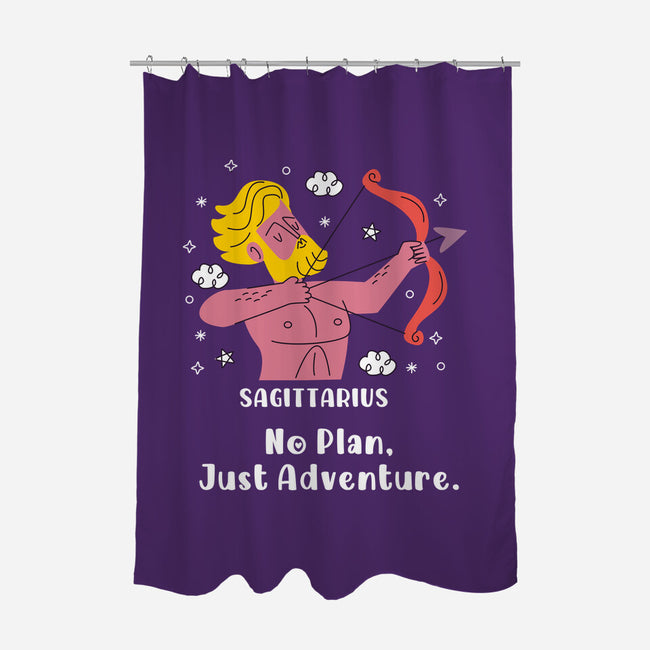 No Plan Just Adventure Zodiac-None-Polyester-Shower Curtain-MaxoArt