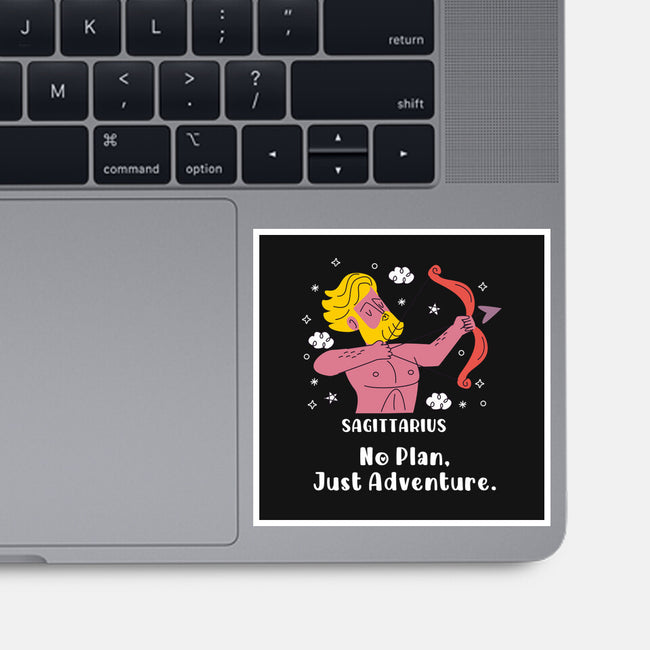 No Plan Just Adventure Zodiac-None-Glossy-Sticker-MaxoArt