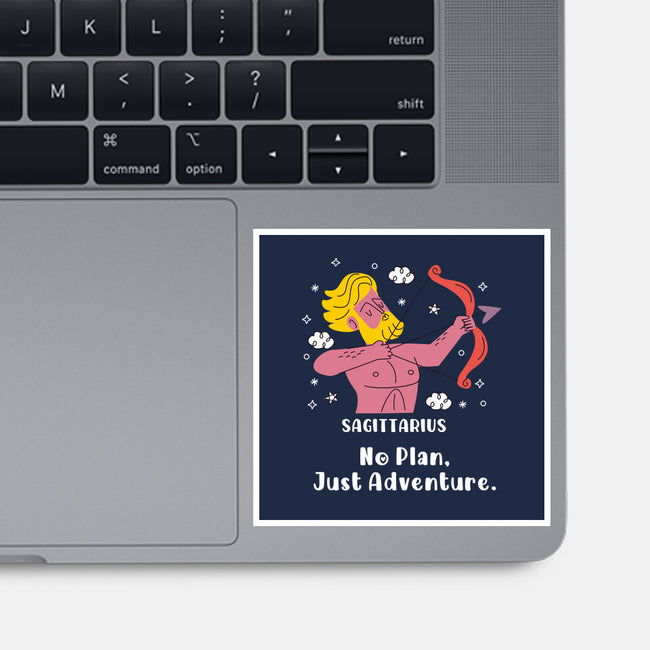 No Plan Just Adventure Zodiac-None-Glossy-Sticker-MaxoArt