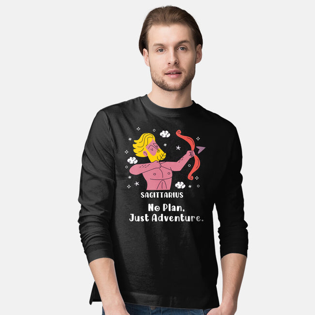 No Plan Just Adventure Zodiac-Mens-Long Sleeved-Tee-MaxoArt