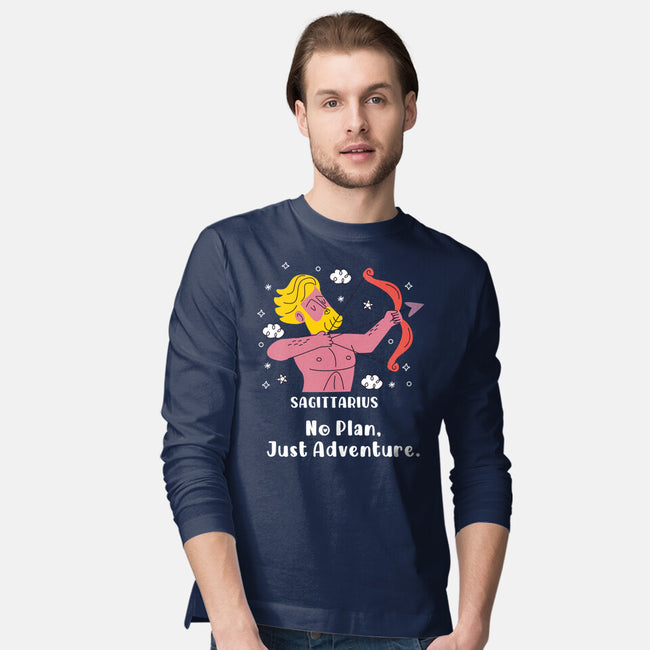 No Plan Just Adventure Zodiac-Mens-Long Sleeved-Tee-MaxoArt