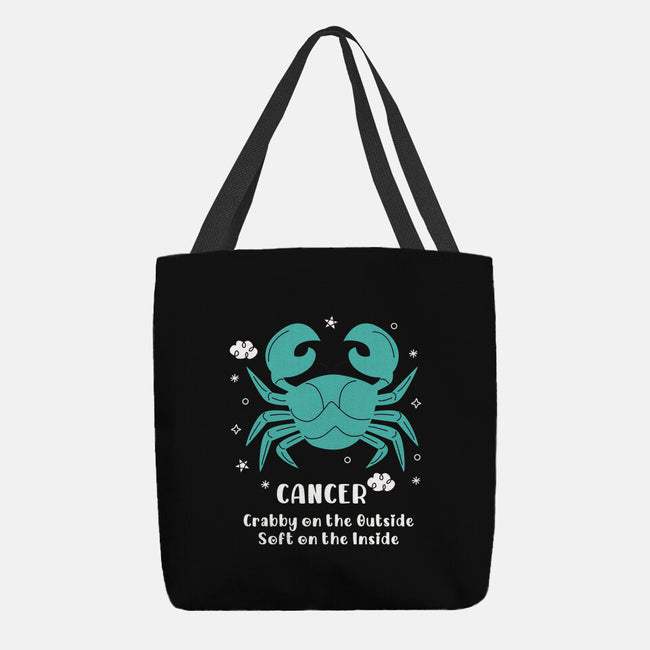 Crabby On The Outside-None-Basic Tote-Bag-MaxoArt