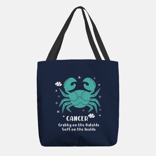 Crabby On The Outside-None-Basic Tote-Bag-MaxoArt