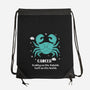 Crabby On The Outside-None-Drawstring-Bag-MaxoArt
