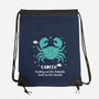 Crabby On The Outside-None-Drawstring-Bag-MaxoArt