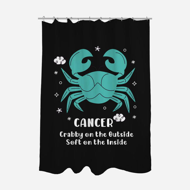 Crabby On The Outside-None-Polyester-Shower Curtain-MaxoArt
