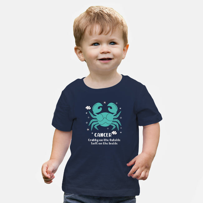 Crabby On The Outside-Baby-Basic-Tee-MaxoArt