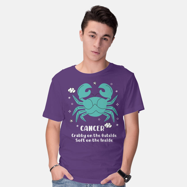 Crabby On The Outside-Mens-Basic-Tee-MaxoArt