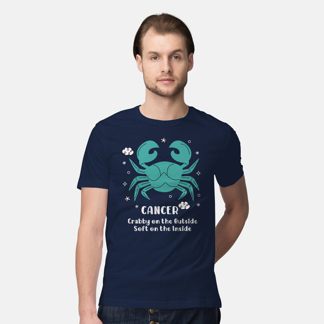 Crabby On The Outside-Mens-Premium-Tee-MaxoArt