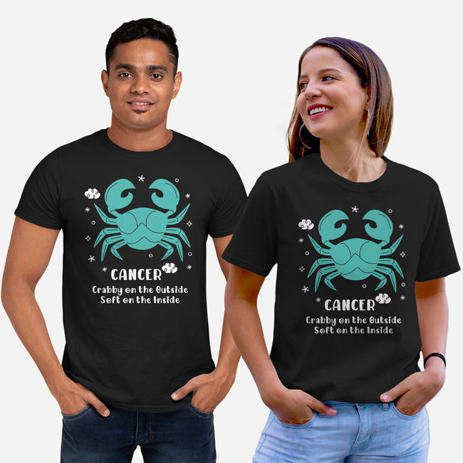 Crabby On The Outside-Unisex-Basic-Tee-MaxoArt