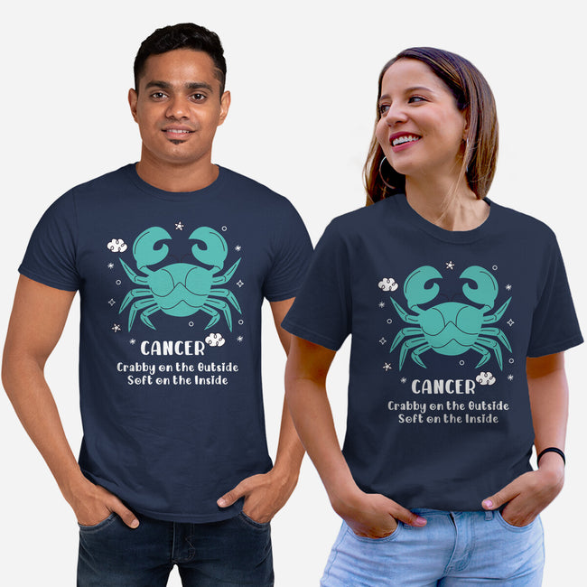 Crabby On The Outside-Unisex-Basic-Tee-MaxoArt