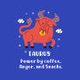 Powered By Coffee Anger And Snacks-None-Basic Tote-Bag-MaxoArt